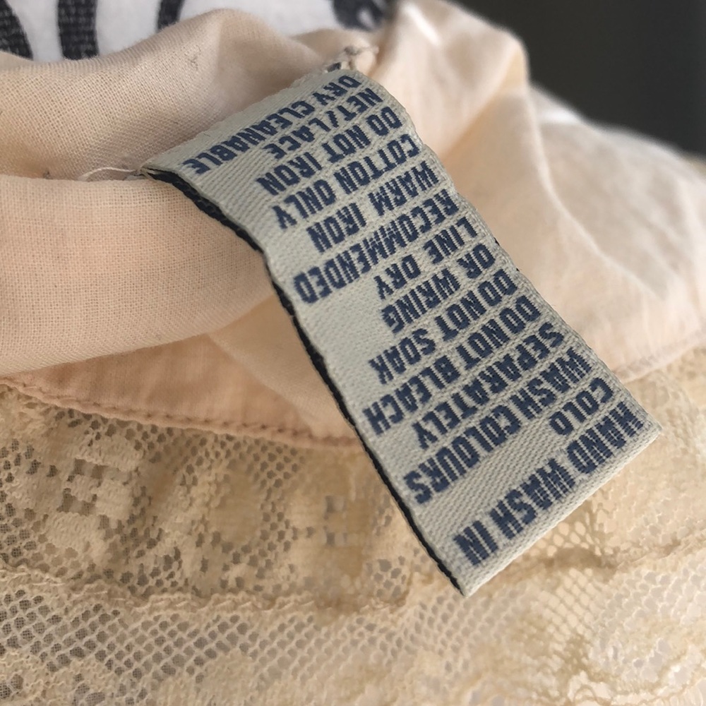 ***SOLD***Anthropologie Odille Victorian Inspired Lace Collared Blouse - Picture 10 of 16